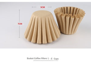 Basket Coffee Filters for 1-4cups